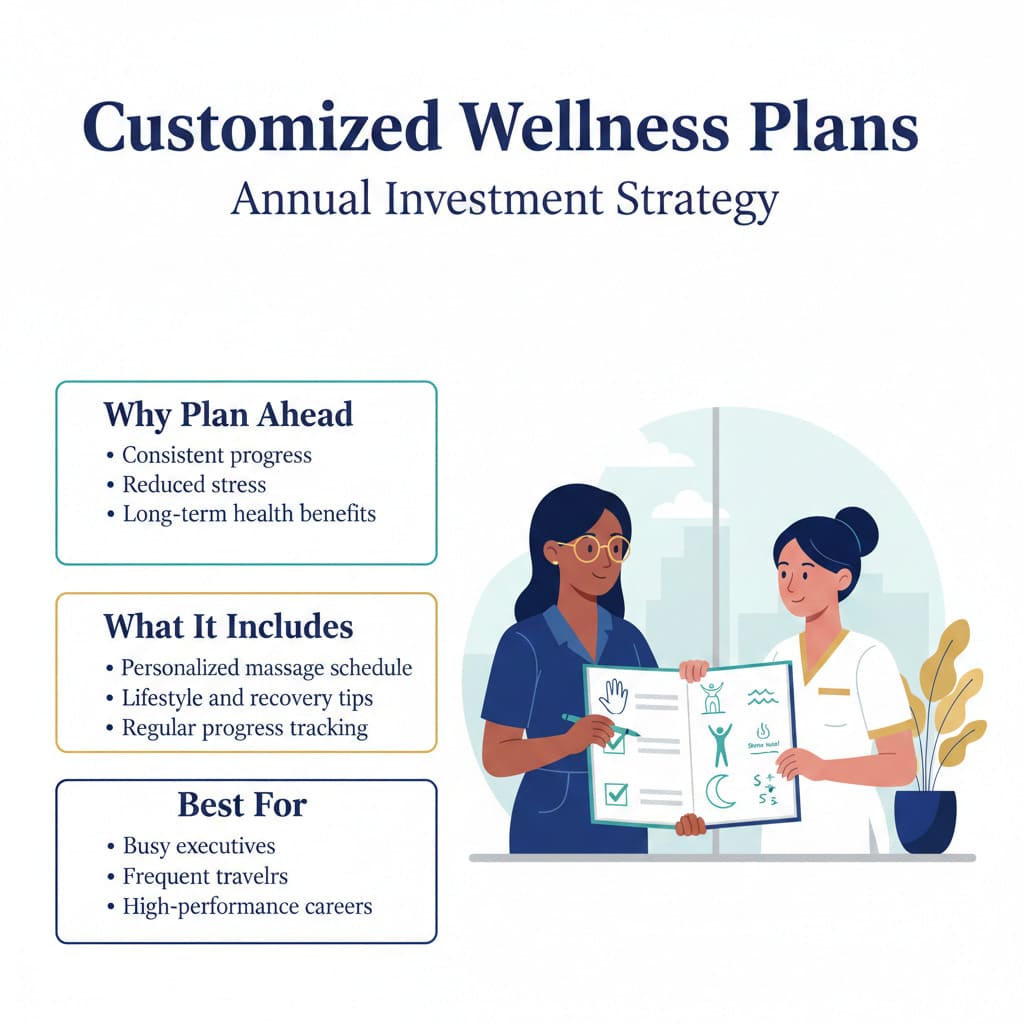 Professional planning annual wellness calendar with strategic scheduling