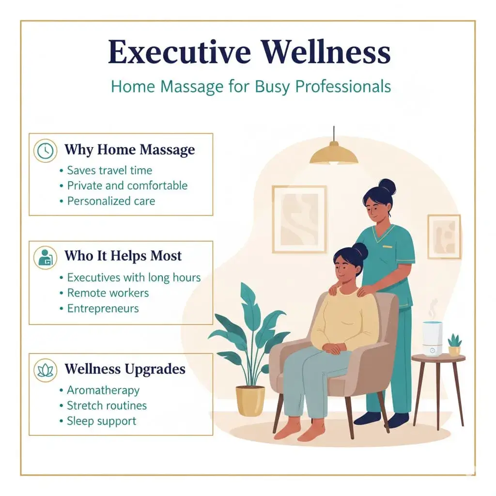 Professional receiving relaxing massage in elegant home setting