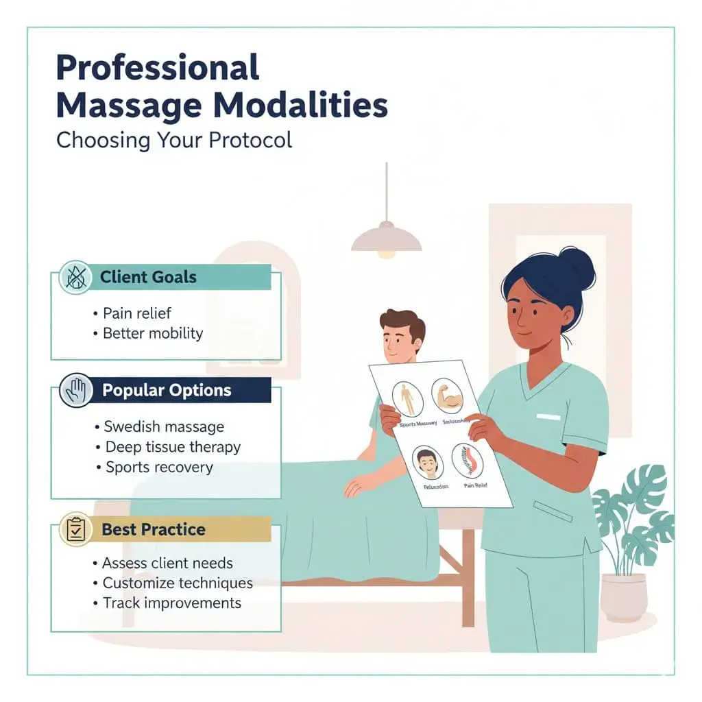 Professional massage therapy session demonstrating skilled technique