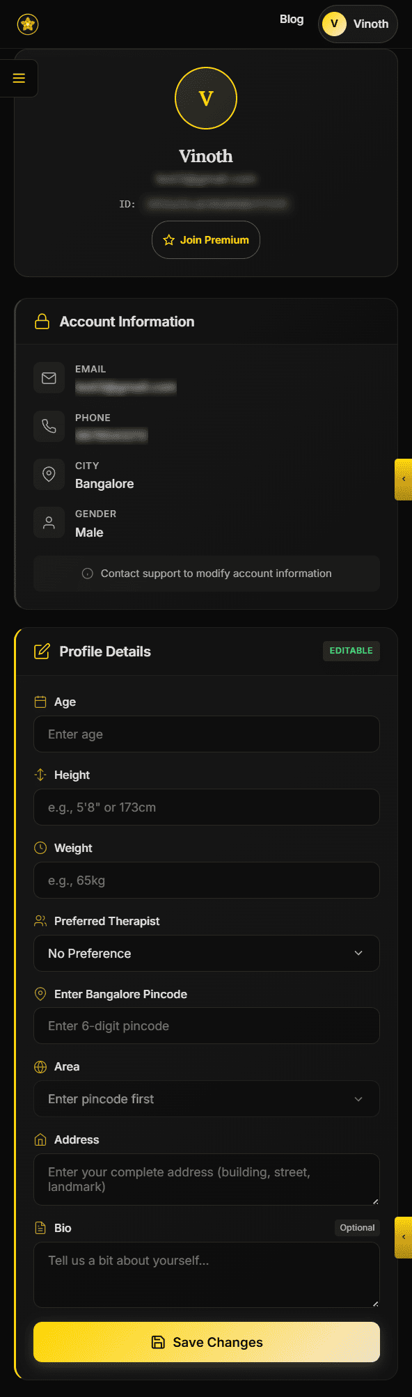 Your Profile