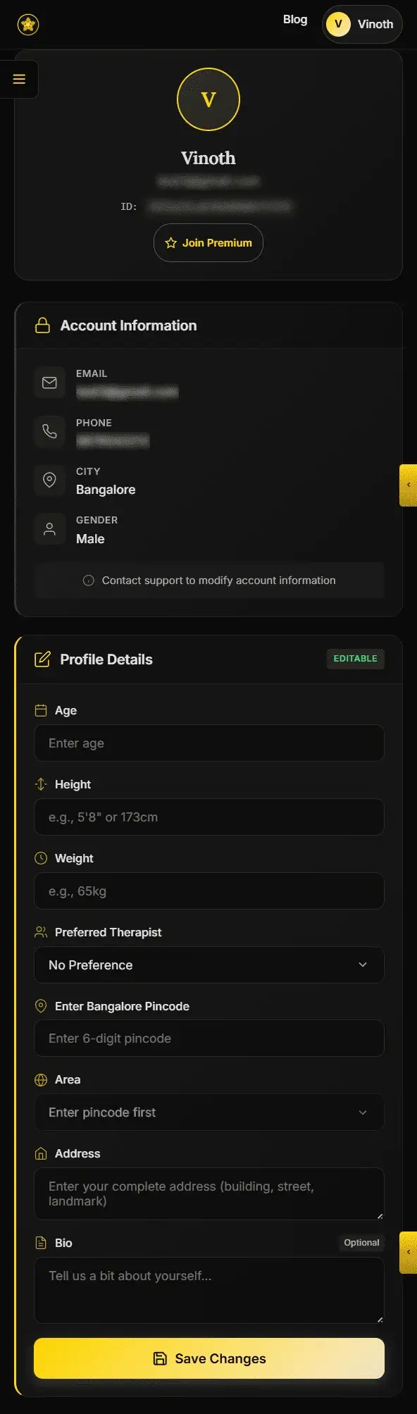 Your Profile